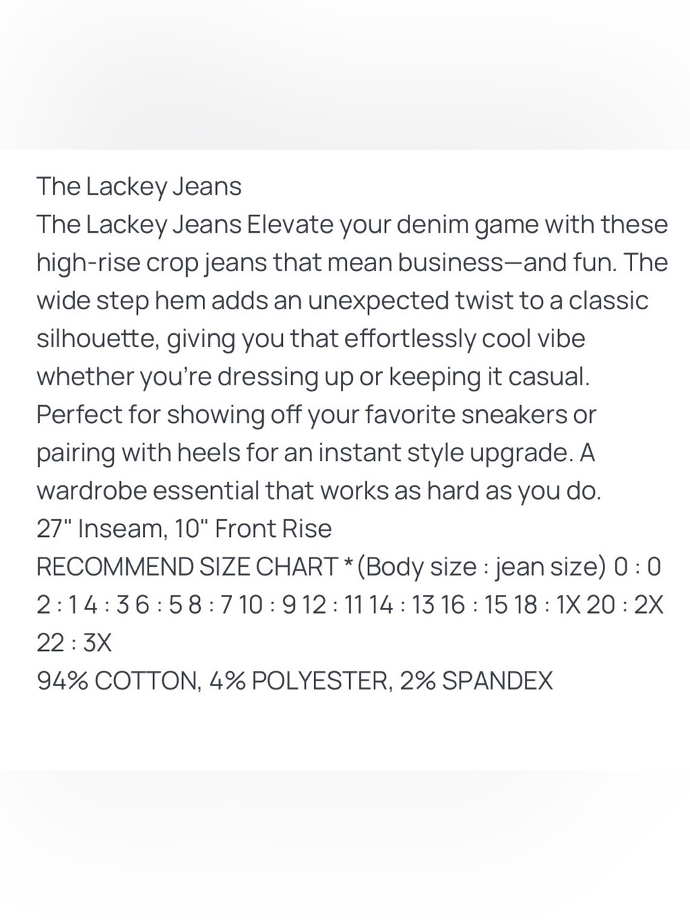 Risen high rise cropped jeans - Picture 7 of 7
